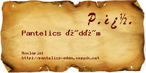 Pantelics Ádám névjegykártya